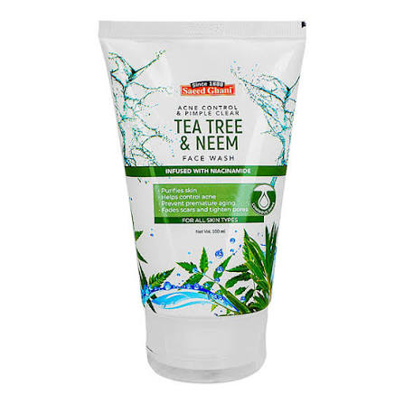saeed ghani tea tree & neem face wash 100ml