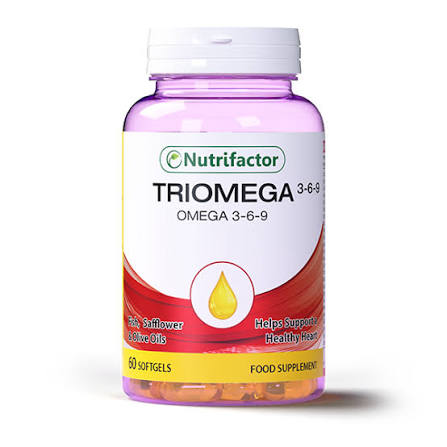 Nutrifactor Triomega 3.6.9 Softgels (1 Bottle = 60 Softgels)