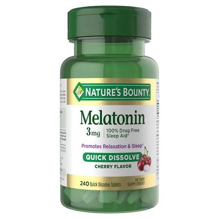 Natures Bounty Melatonin Softgels 3mg