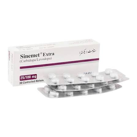 Sinemet Extra Tablets 25/100mg (1 Box = 3 Strips)