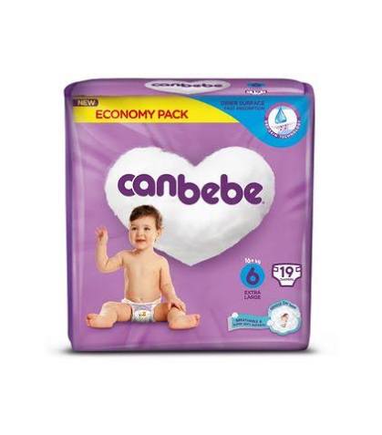 Canbebe Baby Diapers Extra Large Size 6 19pcs