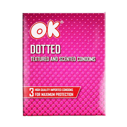ok dotted condoms (1 box = 3pcs)