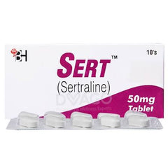Sert Tablets 50mg (1 Box = 1 Strip, 1 Strip = 10 Tablets)