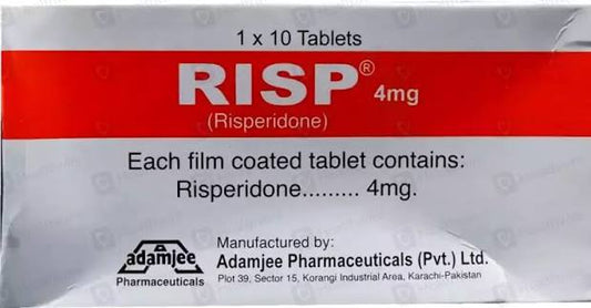 Risp Tablets 4mg (1 Box = 1 Strip, 1 Strip = 10 Tablets)