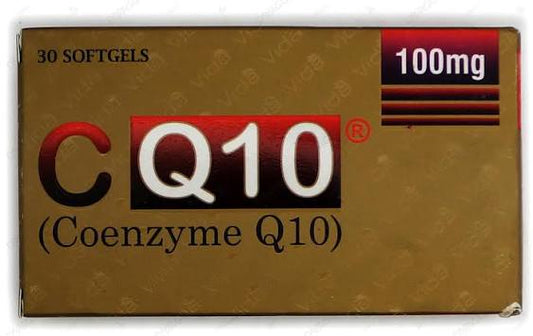 CQ10 Softgels 100mg (1 Box = 3 Strips, 1 Strip = 10 Softgels)