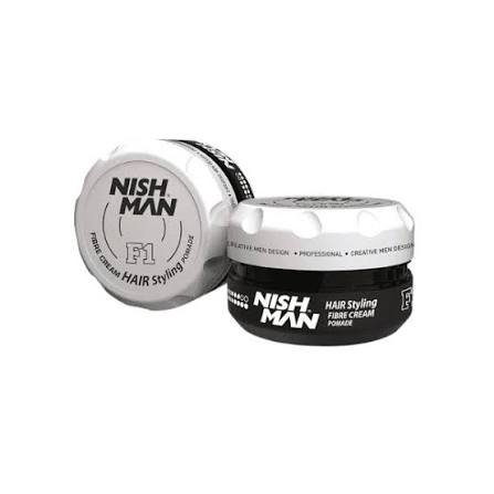 nishman hair styling fibre cream pomade f1 100ml