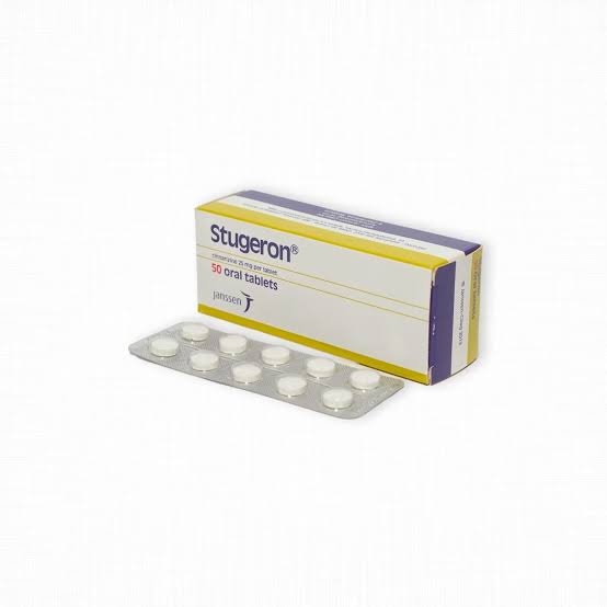 Stugeron Tablets 25mg (1 Strip = 10 Tablets)