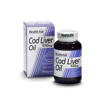 Healthaid Cod Liver Oil Capsules 550mg
