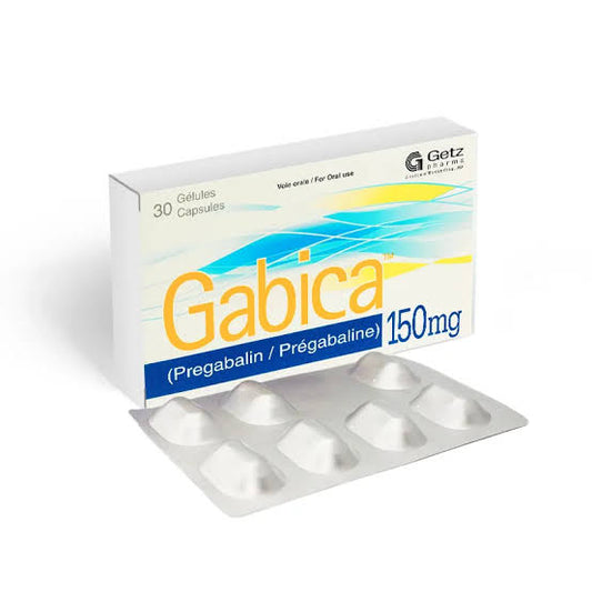 Gabica Capsules 150mg (1 Strip = 7 Capsules)