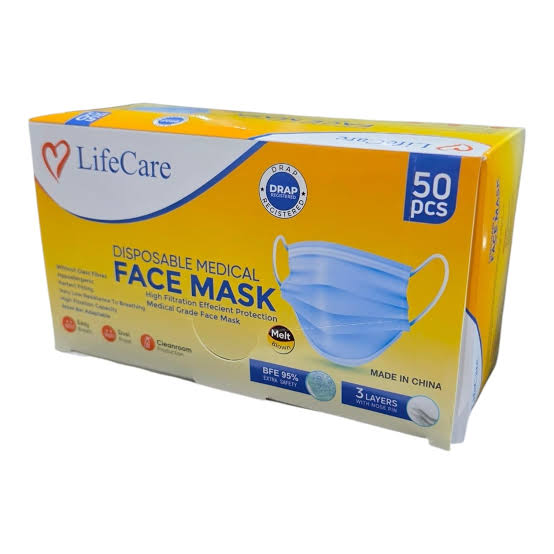 safety disposable face mask (1 box = 50 mask)