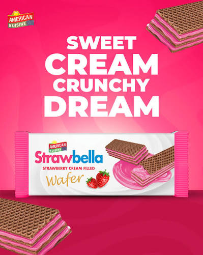 American Kuisine Strawbella Wafer