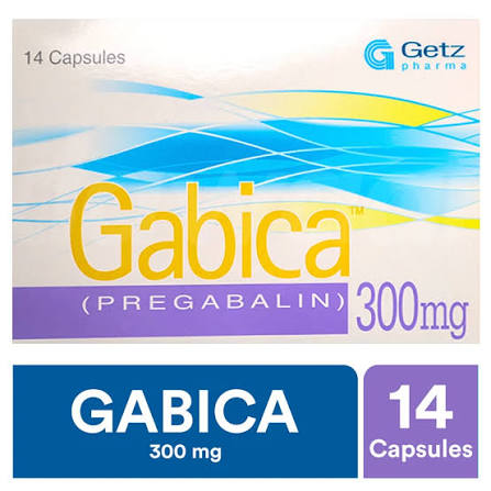 Gabica Capsules 300mg (2 Strip = 14 Capsules)