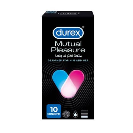 durex mutual pleasure condom (1 pack = 10pcs)