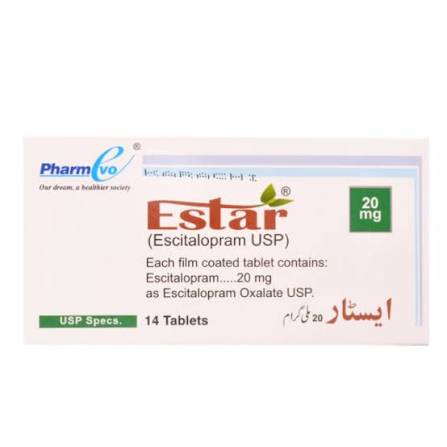 Estar Tablets 20mg (1 Box = 2 Strips, 1 Strip = 7 Tablets)