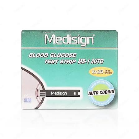 medisign blood glucose test strips ms-1 auto