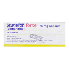 Stugeron Forte Capsules 75mg (1 Box = 2 Strips)