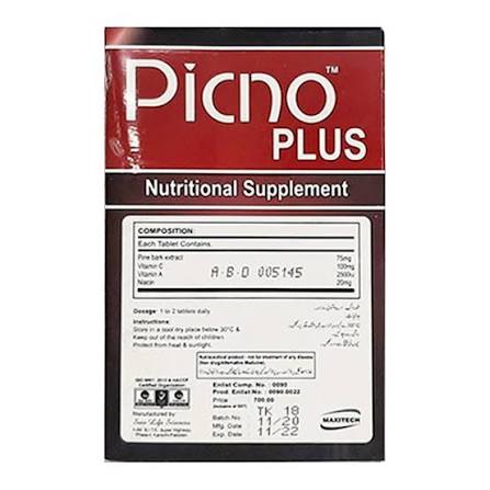 Picno Plus Tablets (1 Strip = 10 Tablets)