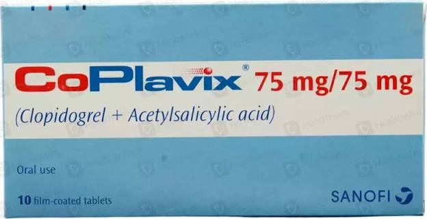 Coplavix 75mg/75mg Tablet (1 Box = 1 Strip= 10 Tablets)