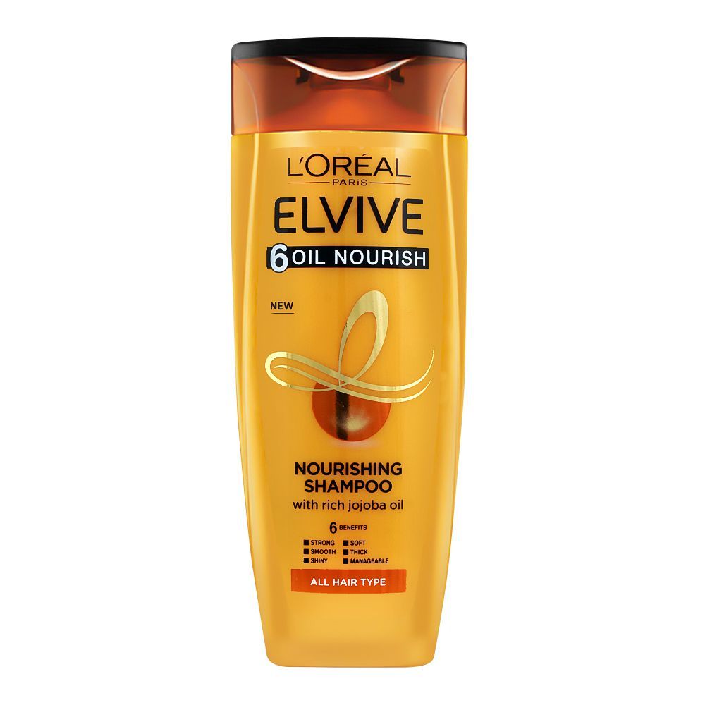 loreal paris 6 oil nourish scalp + hair nourishing shampoo 360ml