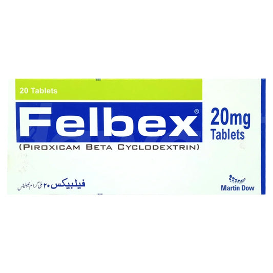 Felbex Tablets 20mg (1 Strip = 10 Tablets)