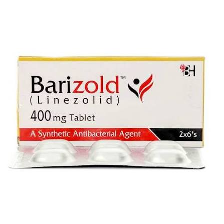 Barizold 400mg  ( 1 Box = 12 Tabs, 1 Strip = 6 Tab)