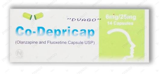 Co-depricap 6/25mg Capsules ( 1 Box = 14 Caps, 1 Strip = 7 Caps)