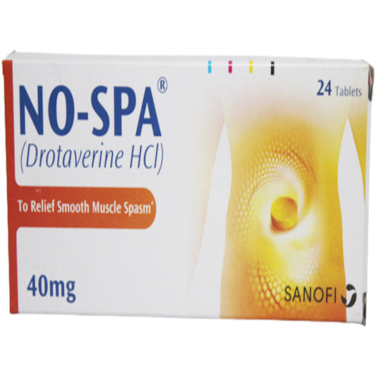 No-Spa Tablets 40mg (1 Box = 1 Strip)