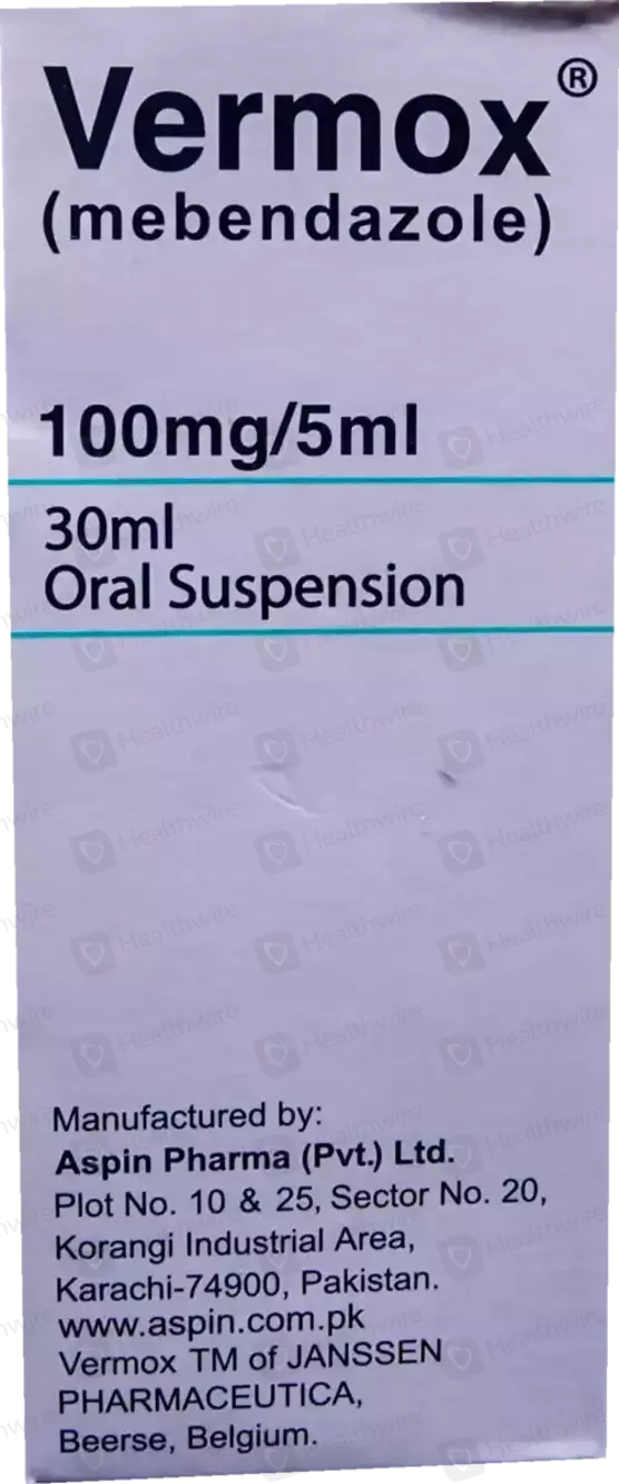 Vermox Suspension 100mg/5ml  30ml