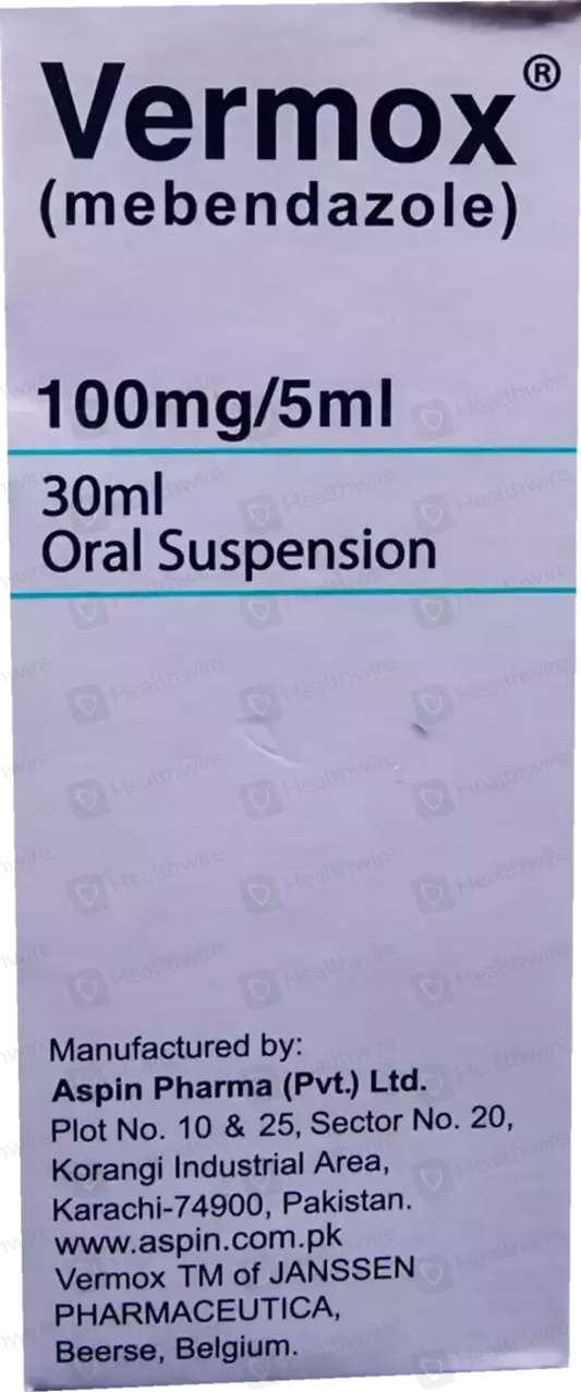 Vermox Suspension 100mg/5ml  30ml