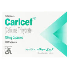 Caricef Capsules 400mg ( 1 Box = 5 Capsules)