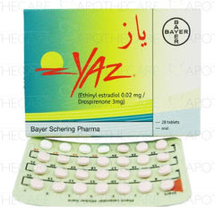 Yaz Tablets 0.02mg+3mg