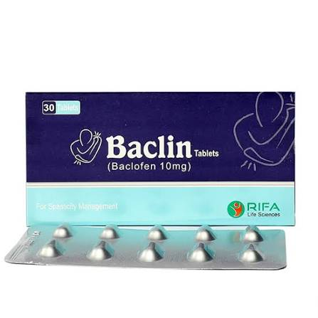Baclin Tablets 10mg (1 Box = 30 Tabs, 1 Strip = 10 Tabs)