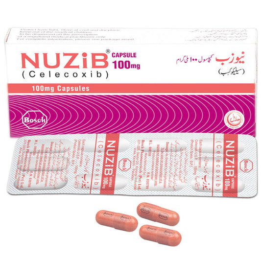 Nuzib Capsules 100mg (1 Box = 1 Strip) (1 Strip = 10 Capsules)