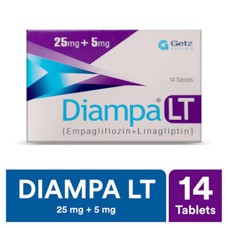 Diampa Lt Tablets 25mg+5mg ( 1 Box = 2 Strip, 1 Strip = 7 Tabs)