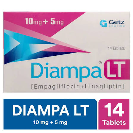 Diampa Lt Tablets 10mg+5mg ( 1 Box = 2 Strip, 1 Strip = 7 Tabs)