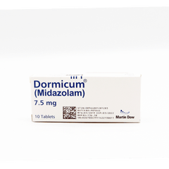 Dormicum Tablets 7.5mg (1 Box = 10 Tablets)