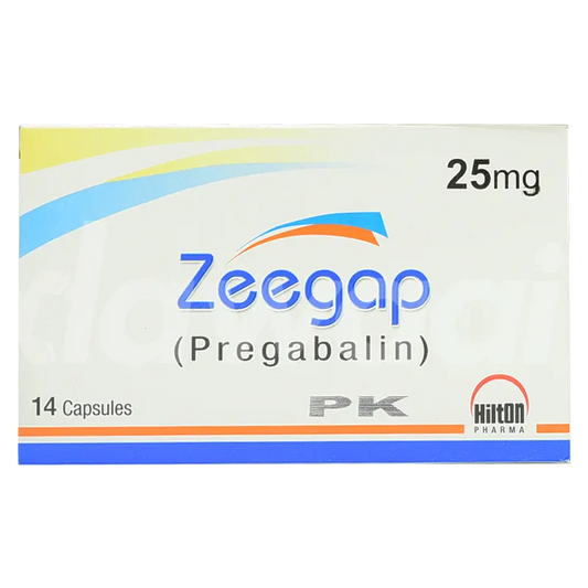 Zeegap Capsules 25mg (1 Box = 2 Strips)