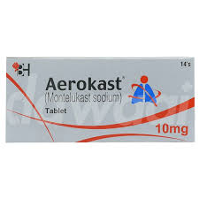 Aerokast Tablets 10mg (1 Box = 14 Tablets)