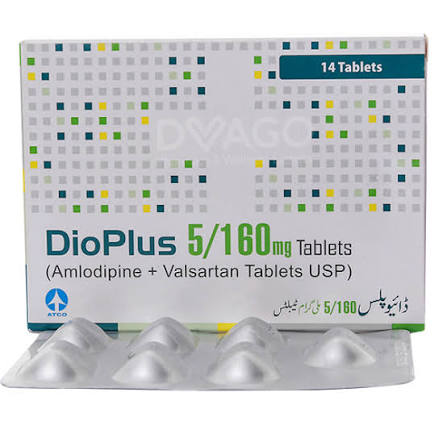 Dioplus Tablets 5mg/160mg (1 Box = 2 Strips, 1 Strip = 7 Tabs)