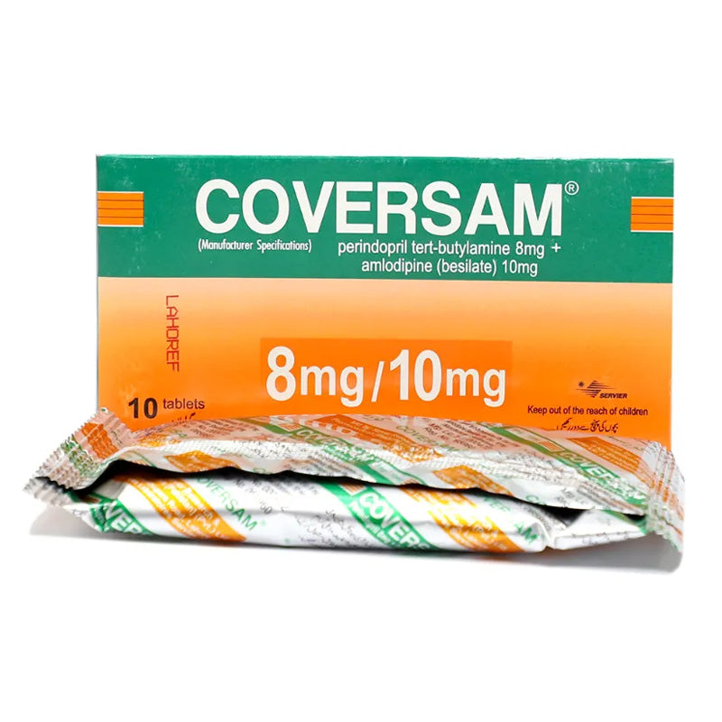 Coversam Tablets 8mg/10mg (1 Box = 1 Strip)