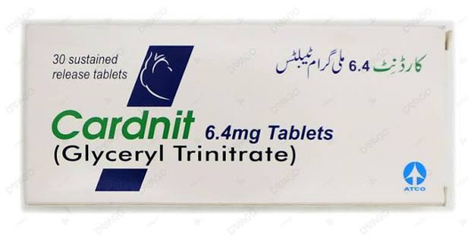 Cardnit Tablets 6.4mg (1 Box = 3 Strips) (1 Strip = 10 Tablets)