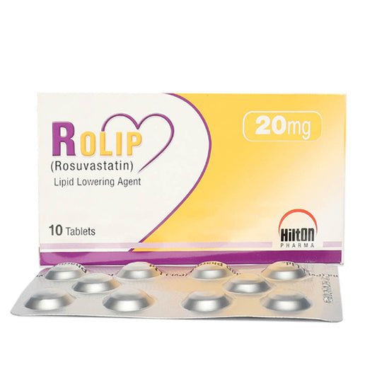 Rolip Tablets 20mg (1 Box = 1 Strip, 1 Strip = 10 Tablets)