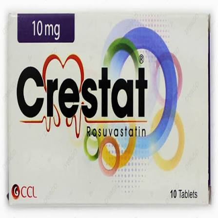Crestat Tablets 10mg (1 Box = 1 Strip, 1 Strip = 10 Tablets)
