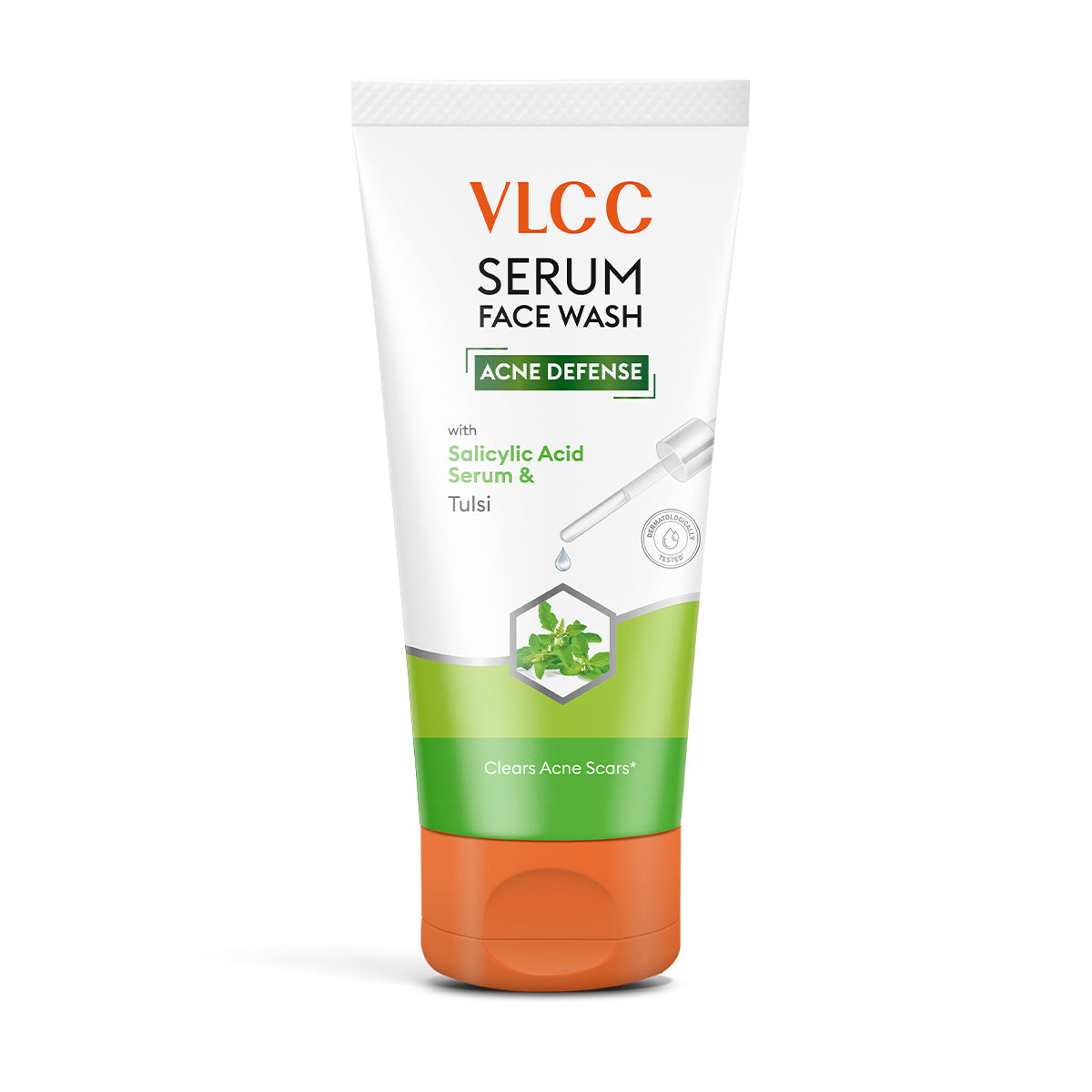 vlcc acne defense serum face wash with salicylic acid serum & tulsi 150ml