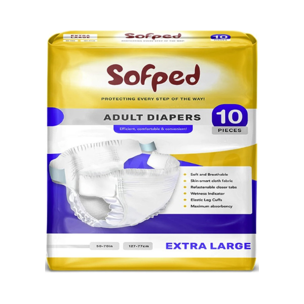 sofped adult diapers size xl 10pcs