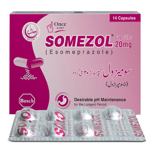 Somezol Capsules 20mg (1 Strip = 7 Capsules)