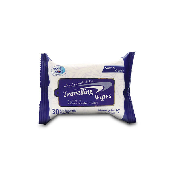 cool and cool travelling wipes (1 pack = 30pcs)