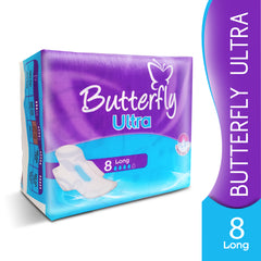 butterfly ultra-thin economy pack sanitary packs long 8 pcs