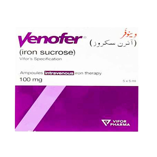 Venofer IV Injection 100mg (1 Box = 5 Injection)